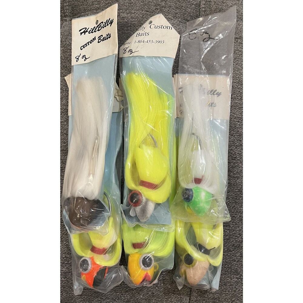 6 pack Striped Bass Parachute Heads -8 oz - Picture 5 of 8